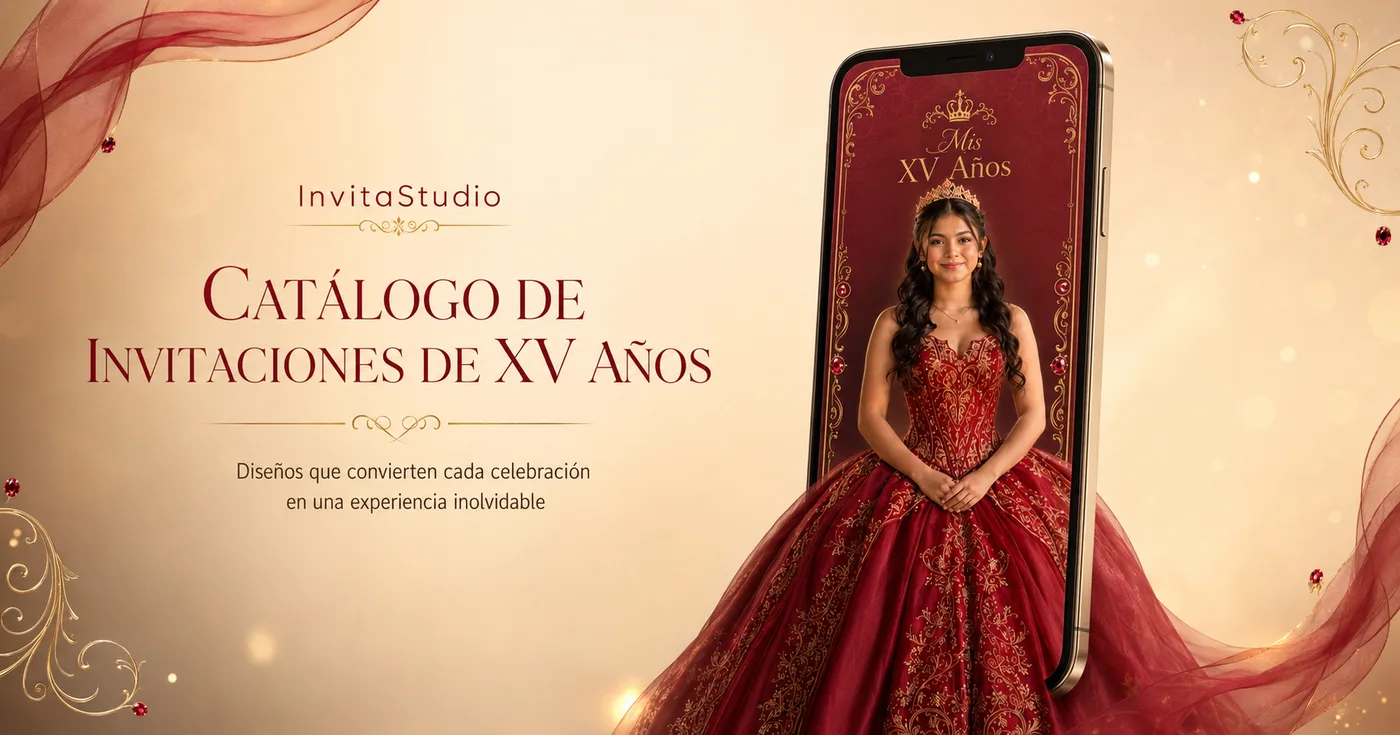 Catálogo de Invitaciones de XV Años — InvitaStudio